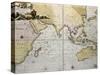 Indian Ocean Old Map, Southern Asia, Eastern Africa And West Australia-marzolino-Stretched Canvas