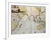 Indian Ocean Old Map, Southern Asia, Eastern Africa And West Australia-marzolino-Framed Art Print