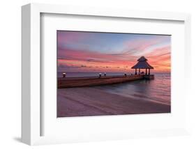 Indian Ocean Sunset Maldives-null-Framed Art Print