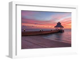 Indian Ocean Sunset Maldives-null-Framed Art Print