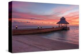 Indian Ocean Sunset Maldives-null-Stretched Canvas