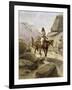 Indian on Horseback-Heinrich Hansen-Framed Giclee Print