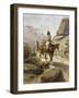 Indian on Horseback-Heinrich Hansen-Framed Giclee Print