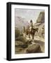 Indian on Horseback-Heinrich Hansen-Framed Giclee Print