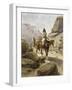 Indian on Horseback-Heinrich Hansen-Framed Giclee Print