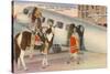 Indian on Pinto with Airplane, Oklahoma City, Oklahoma-null-Stretched Canvas