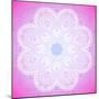 Indian Ornament, Mandala in Pink-art_of_sun-Mounted Art Print