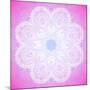 Indian Ornament, Mandala in Pink-art_of_sun-Mounted Art Print