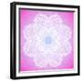 Indian Ornament, Mandala in Pink-art_of_sun-Framed Premium Giclee Print