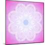 Indian Ornament, Mandala in Pink-art_of_sun-Mounted Art Print