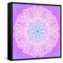 Indian Ornament, Mandala in Pink-art_of_sun-Framed Stretched Canvas
