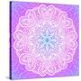 Indian Ornament, Mandala in Pink-art_of_sun-Stretched Canvas