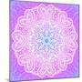 Indian Ornament, Mandala in Pink-art_of_sun-Mounted Art Print