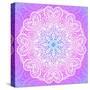 Indian Ornament, Mandala in Pink-art_of_sun-Stretched Canvas