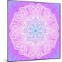 Indian Ornament, Mandala in Pink-art_of_sun-Mounted Art Print