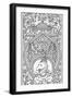 Indian Panel, Bagshot Park, Surrey, C.1880-2023 (Drawn 1997) (Ink)-Stephen Conlin-Framed Giclee Print