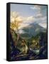 Indian Pass-Thomas Cole-Framed Stretched Canvas