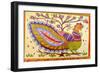 Indian peacock-Sarah Thompson-Engels-Framed Giclee Print