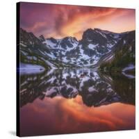 Indian Peaks Reflection-Darren White Photography-Stretched Canvas