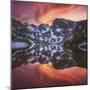 Indian Peaks Reflection-Darren White Photography-Mounted Photographic Print