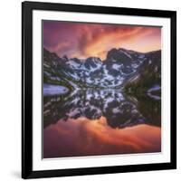 Indian Peaks Reflection-Darren White Photography-Framed Photographic Print