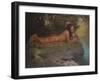 Indian Playing Flute-Eanger Irving Couse-Framed Giclee Print