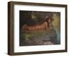 Indian Playing Flute-Eanger Irving Couse-Framed Giclee Print