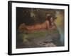 Indian Playing Flute-Eanger Irving Couse-Framed Giclee Print