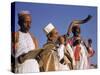 Indian Rabbi Blowing the Shofar Horn on the Jewish Sabbath-Alfred Eisenstaedt-Stretched Canvas