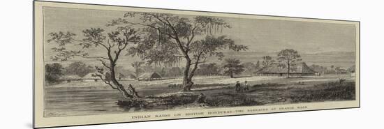 Indian Raids on British Honduras, the Barracks at Orange Walk-Percy William Justyne-Mounted Giclee Print