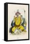 Indian Rajah Sitting Cross- Legged, Smoking a Hookah-null-Framed Stretched Canvas