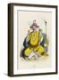 Indian Rajah Sitting Cross- Legged, Smoking a Hookah-null-Framed Art Print