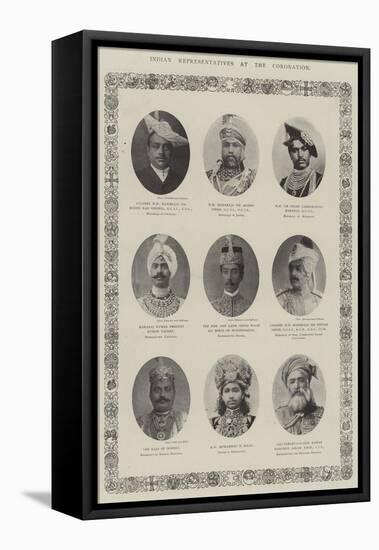 Indian Representatives at the Coronation-null-Framed Stretched Canvas