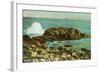 Indian Rock, Narragansett Pier, Rhode Island-null-Framed Art Print