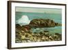 Indian Rock, Narragansett Pier, Rhode Island-null-Framed Art Print