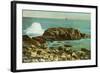 Indian Rock, Narragansett Pier, Rhode Island-null-Framed Art Print