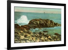 Indian Rock, Narragansett Pier, Rhode Island-null-Framed Premium Giclee Print