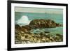 Indian Rock, Narragansett Pier, Rhode Island-null-Framed Art Print