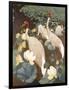 Indian Sarus Cranes on Gold Leaf-Jesse Arms Botke-Framed Premium Giclee Print