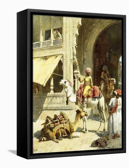 Indian Scene, 1884-89-Edwin Lord Weeks-Framed Stretched Canvas