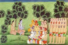 Lakshmana Consulting the Heads of the Monkey Armies, from the Ramayana-Indian School-Giclee Print