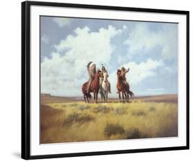 Indian Scouts-Harry Bishop-Framed Premium Giclee Print