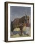 Indian servant with horse - early 20th century-Mortimer Ludington Menpes-Framed Giclee Print