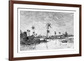 Indian Settlement on the Islands of San Blas Bay, C1890-null-Framed Giclee Print