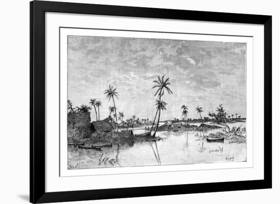 Indian Settlement on the Islands of San Blas Bay, C1890-null-Framed Giclee Print