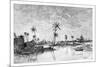 Indian Settlement on the Islands of San Blas Bay, C1890-null-Mounted Giclee Print