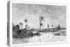 Indian Settlement on the Islands of San Blas Bay, C1890-null-Stretched Canvas