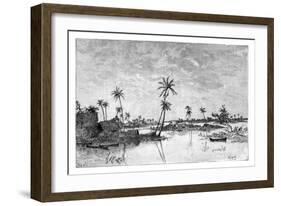 Indian Settlement on the Islands of San Blas Bay, C1890-null-Framed Giclee Print