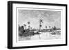 Indian Settlement on the Islands of San Blas Bay, C1890-null-Framed Giclee Print