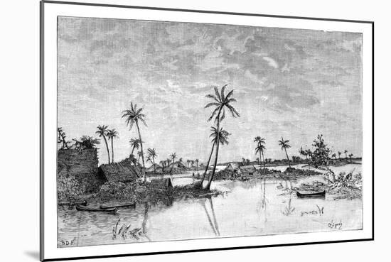 Indian Settlement on the Islands of San Blas Bay, C1890-null-Mounted Giclee Print